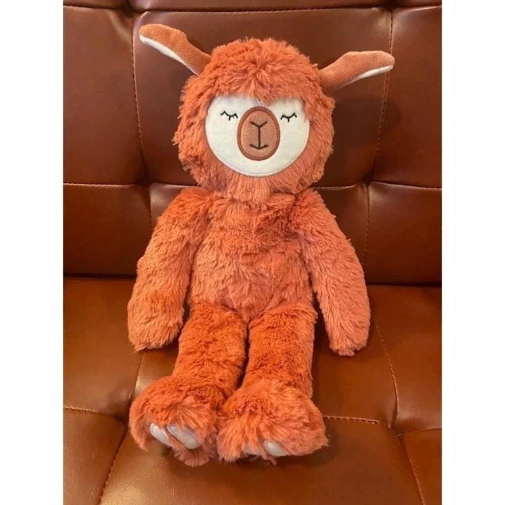 Slumberkins Alpaca Plush Rust Orange Stuffed Animal Emotional Support Toy 15